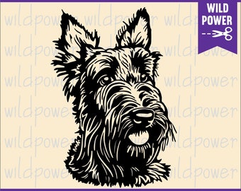 Scottish Terrier svg,Scottish Terrier clipart,Scottish Terrier shirt,Scottish Terrier cut face svg,Scottish Terrier cricut,Dog download