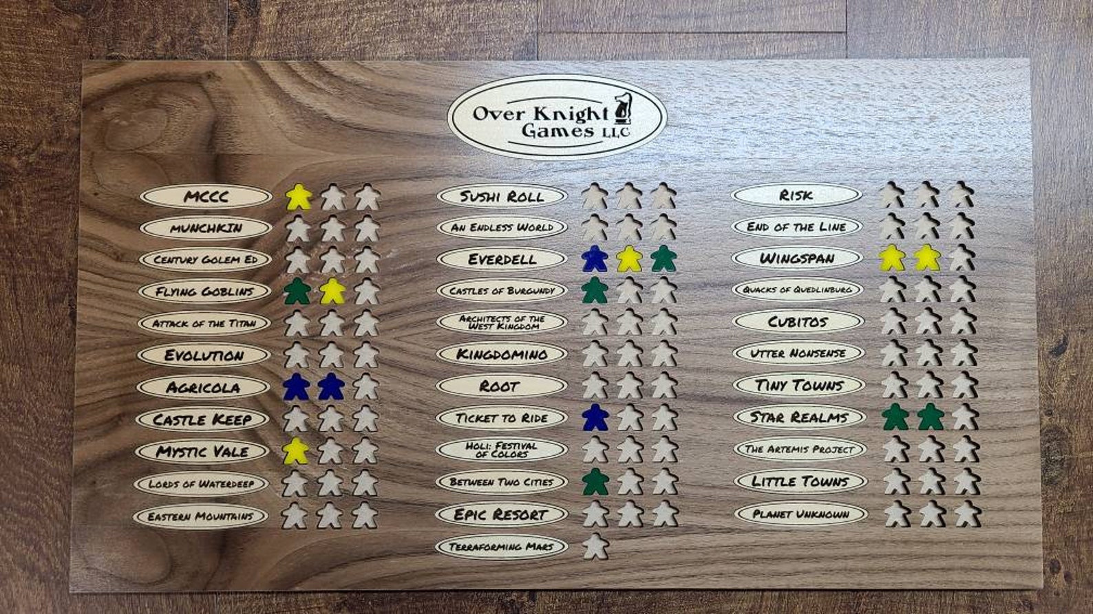 Board Game 100 Game Challenge Board. 33x31 Plays. Etsy