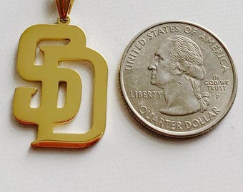 San Diego charm | Gifts For Her | Sports Fan| City Pendant | California Charm | Boyfriend gift