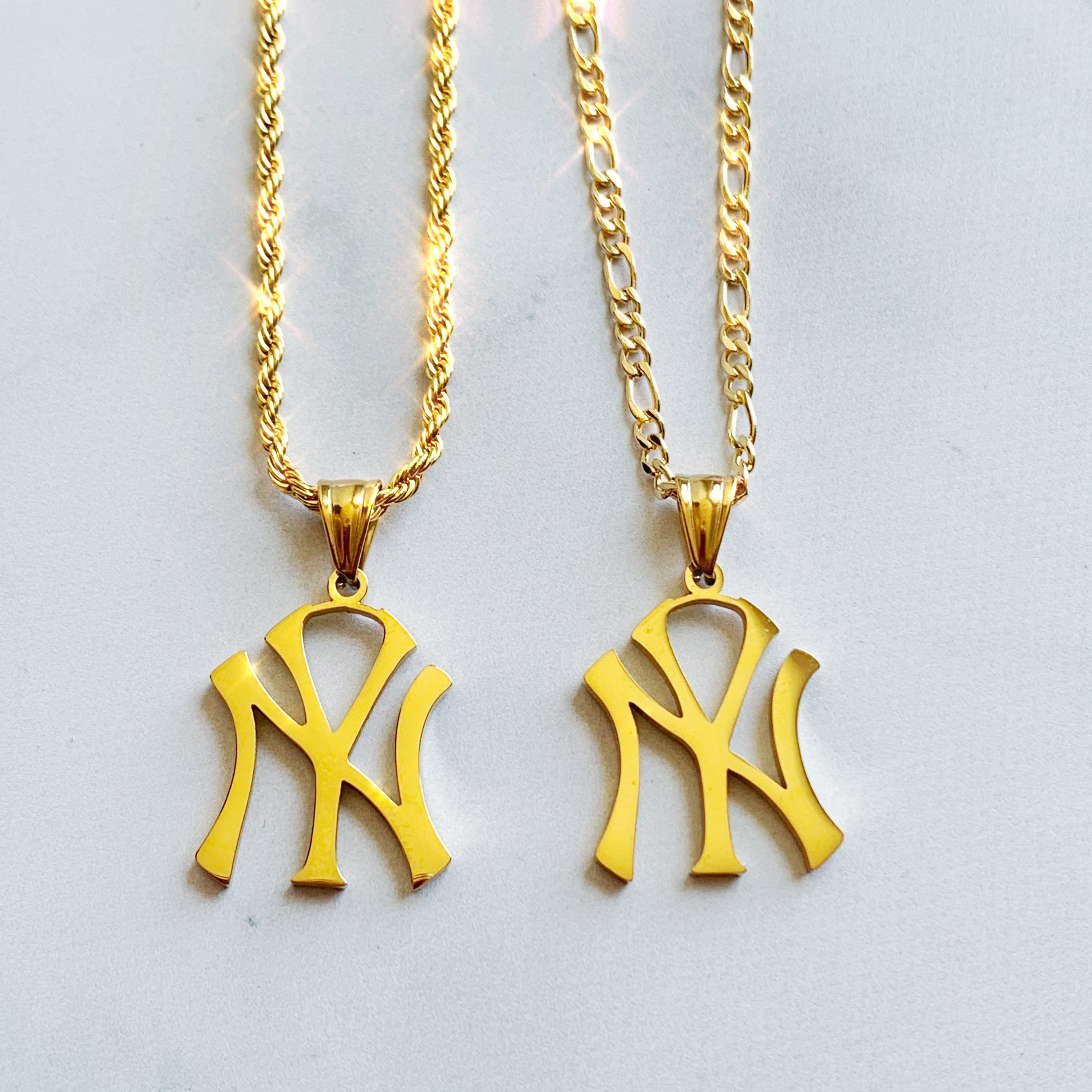 Yankees charm New York ヤンキース ネックレス 14k