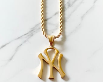 New York Pendant | Gifts For Her | NYC | Ladies NY Yankees chain | East Coast Charm | NY Giants Son | Home Of The Brave | Husband Gift