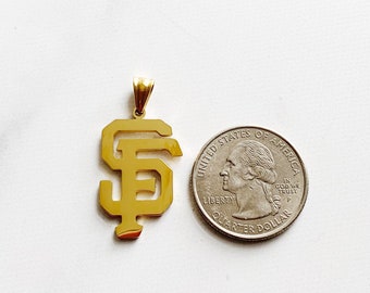 San Francisco Charm | Sports Fan | San Fran City | Unisex Gifts | State Pendant | Sports gift for son | California State