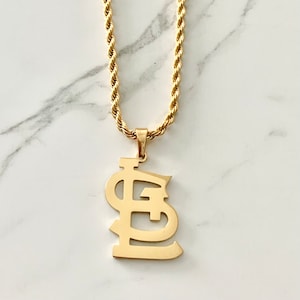 Women's St. Louis Cardinals 18'' 14k Yellow Gold Small Pendant