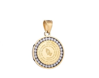 Prayer warrior Charm | Serenity Prayer | Lords Prayer | Gifts For Her | Gift For Him | Christian | Faith | Bereavement Gift | Spiritual