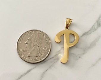 Philly Necklace | Baseball Fan | Gift For Him | Gifts For Her | Philadelphia Pendant | P Initial charm | Pennsylvania State
