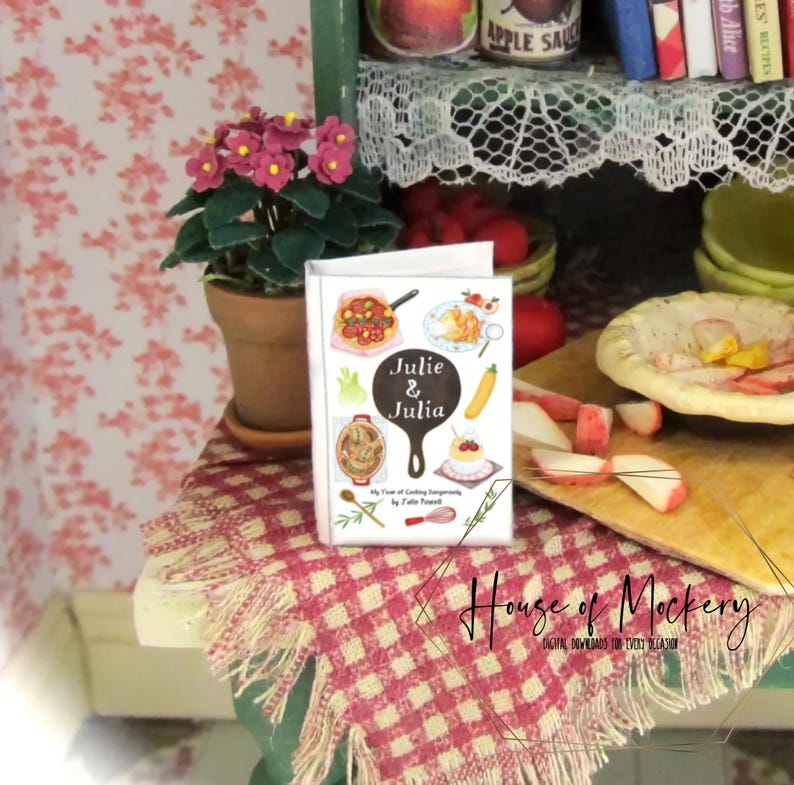 1:12 Scale Miniature Cookbook Covers 55 Digital INSTANT DOWNLOAD Images ...