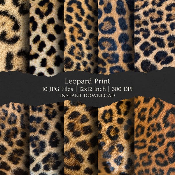 Leopard Printable Image - Etsy