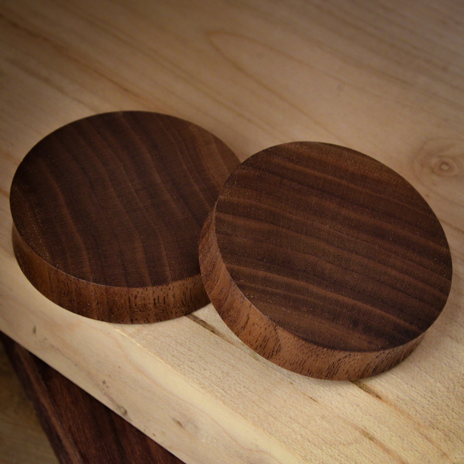 Walnut Wood Plugs Ear Plugs Gauges Plug Earrings34mm 35mm Etsy