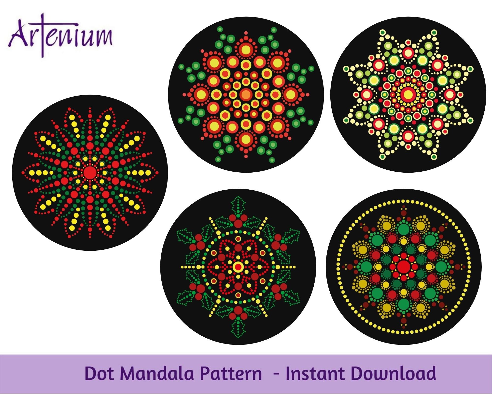 16 PC Mandala Dotting Tool Set From Australia, Dot Art Stylus, Mandala  Painting Tools WITH 2 Complimentary Stencils 