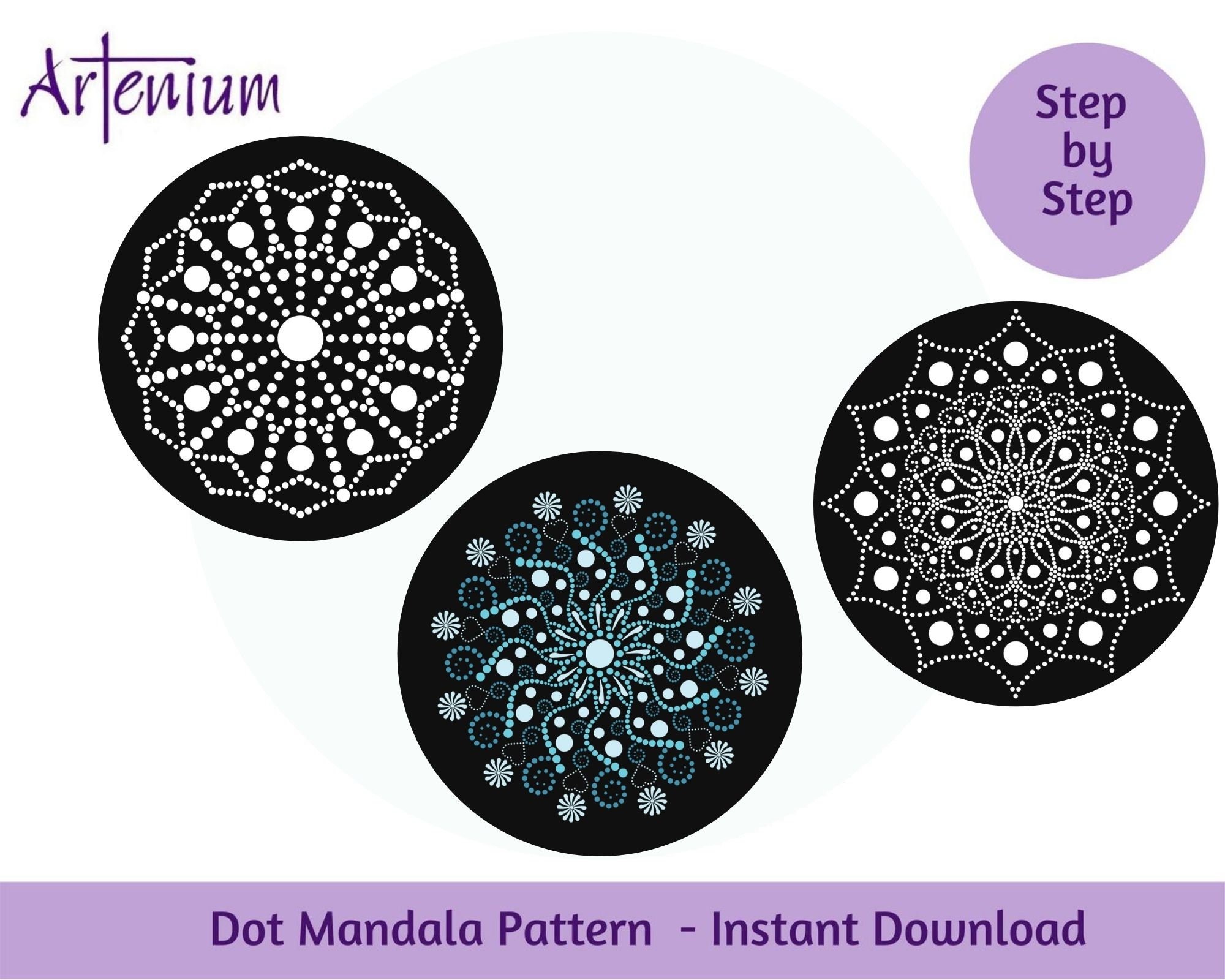 Download Dot Mandala Pattern Snowflake Bundle Christmas Decoration Etsy