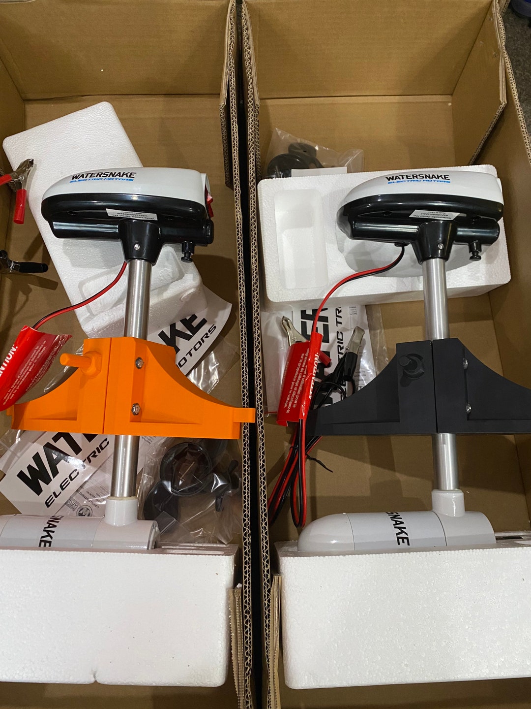 Watersnake Trolling Motor With Strongman Outdoors Mounting Bracket Etsy