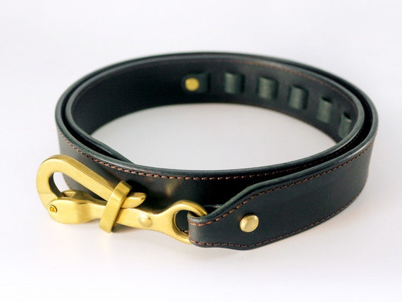 HEYOU Handmade Vintage Look Saddle Leather Belt Type.2