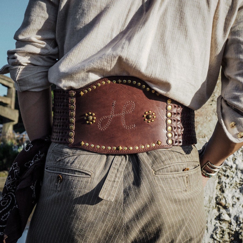 HEYOU Handmade leather Kidney Belt Etsy