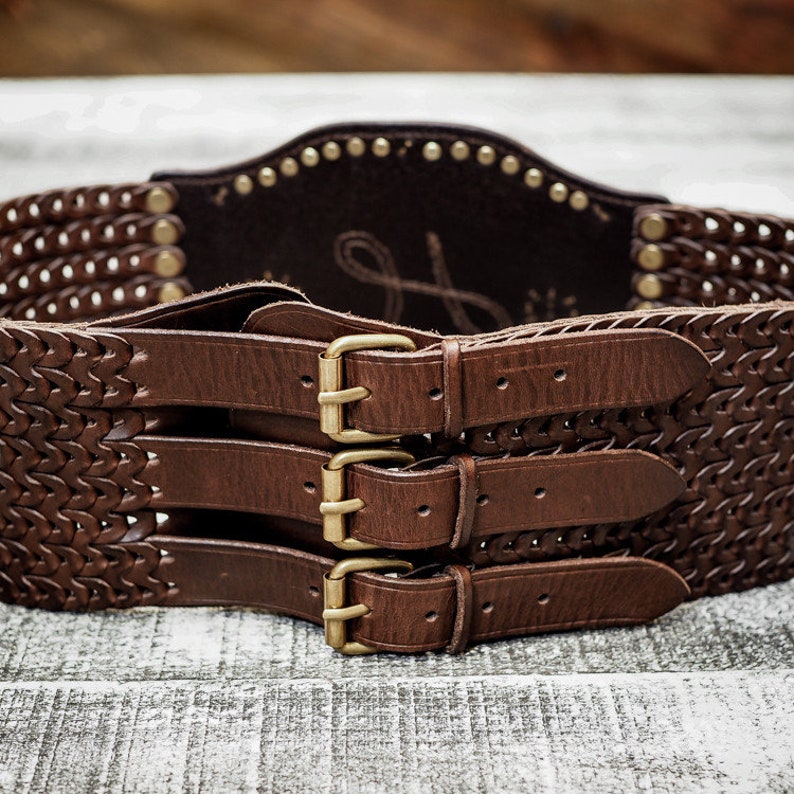 HEYOU Handmade leather Kidney Belt Etsy