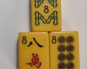DB4 - Vintage Mahjong Eight Character, Dot or Bamboo Bakelite Catalin Tile