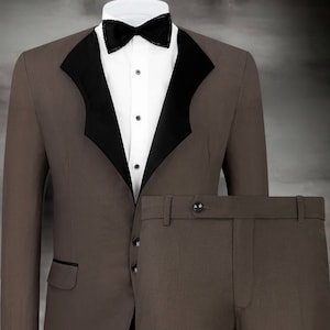 Stylowy męski garnitur z lycry – nowoczesna elegancja i wygoda | Idealny na formalne wydarzenia i specjalne okazje
