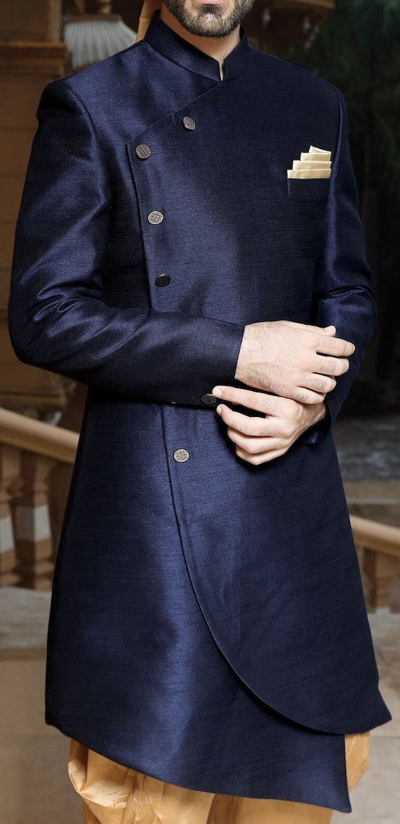 Men s Latest Design Indo Western Sherwani Groom Wedding Party Wear Occasion Ethnic Dress Bandhgala Sherwani for Men With Harem Bottom Etsy Australia