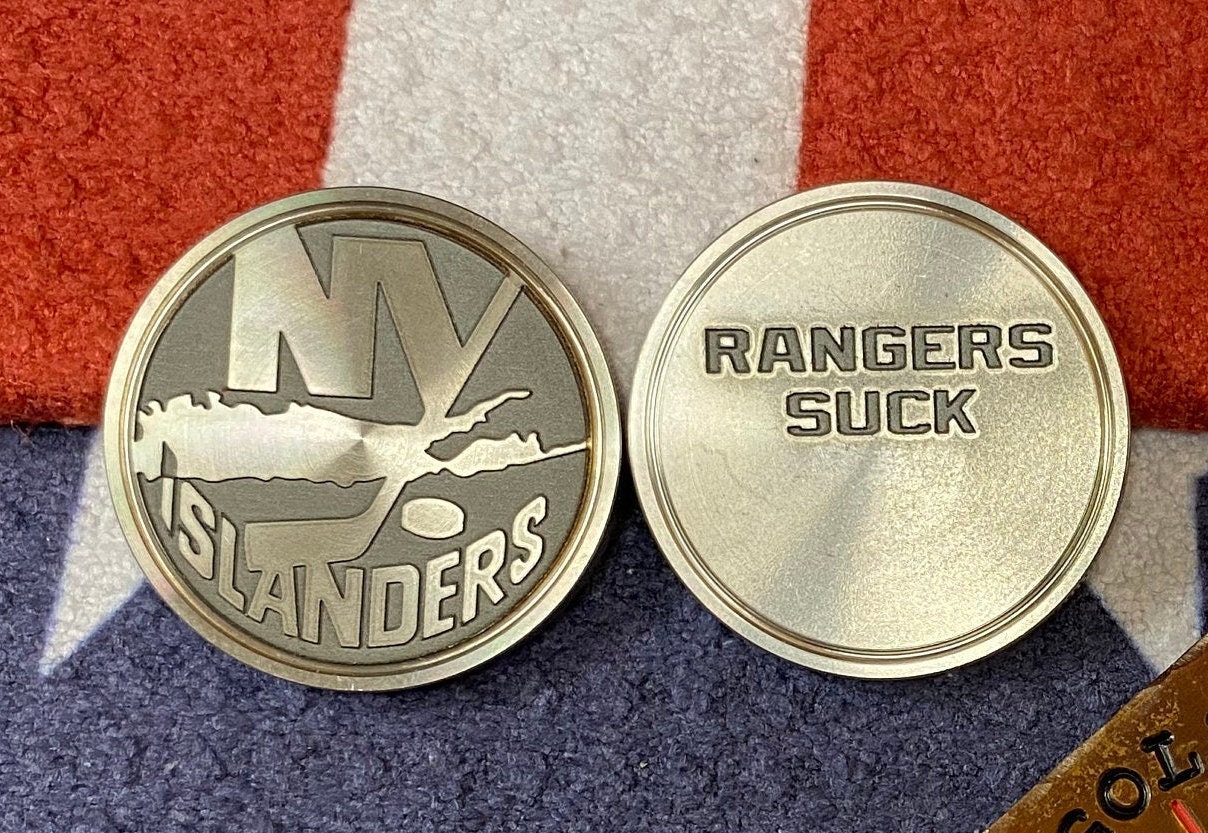 NY Islanders Custom Laser Engraved Golf Ball Marker Or Etsy