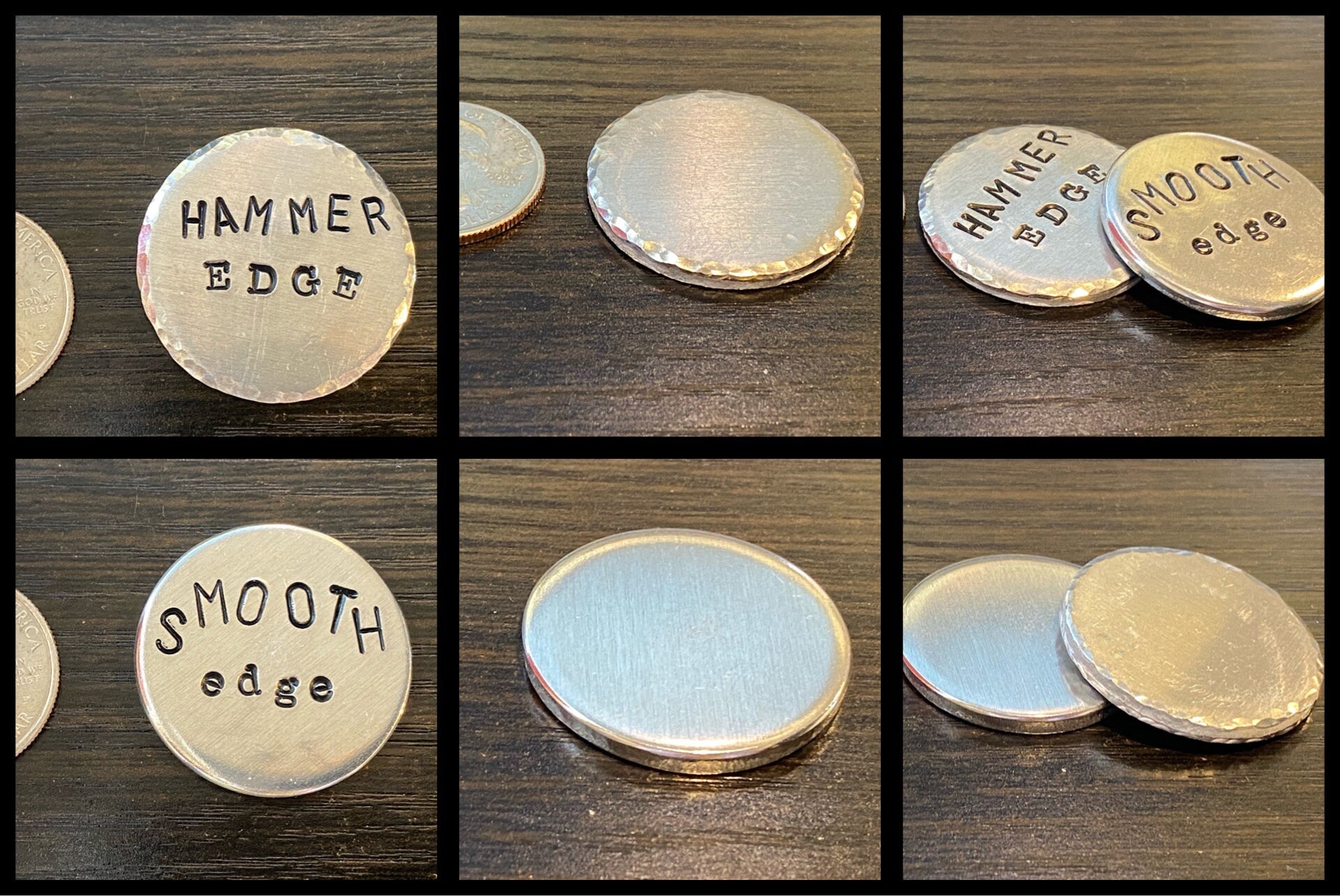 Custom Copper Golf Ball Marker Hand Stamped & Painted ANY Etsy