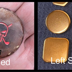 Custom Batch of Golf Ball Markers. Any way you want. Copper. FREE Shipping. 40 Dollars Each. Order as many as you want. 45 if torched. image 7