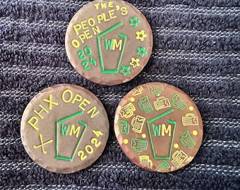 WM Phoenix Open Custom Golf ball markers | Anything you want | Copper | Hand Made | Check Reviews | FREE Shipping