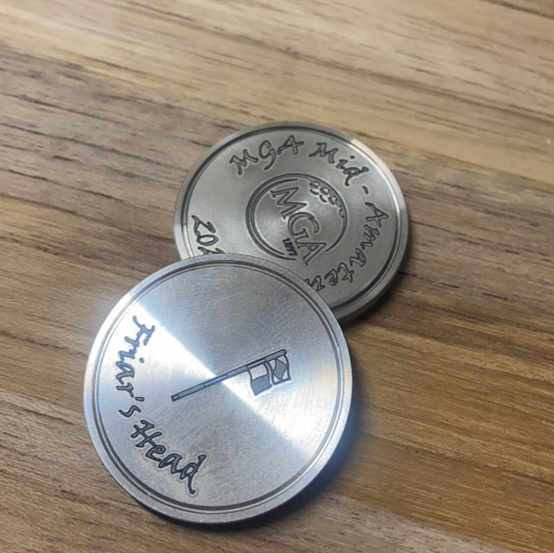 Laser Engraved Golf Ball Marker. Custom Anything you want Etsy