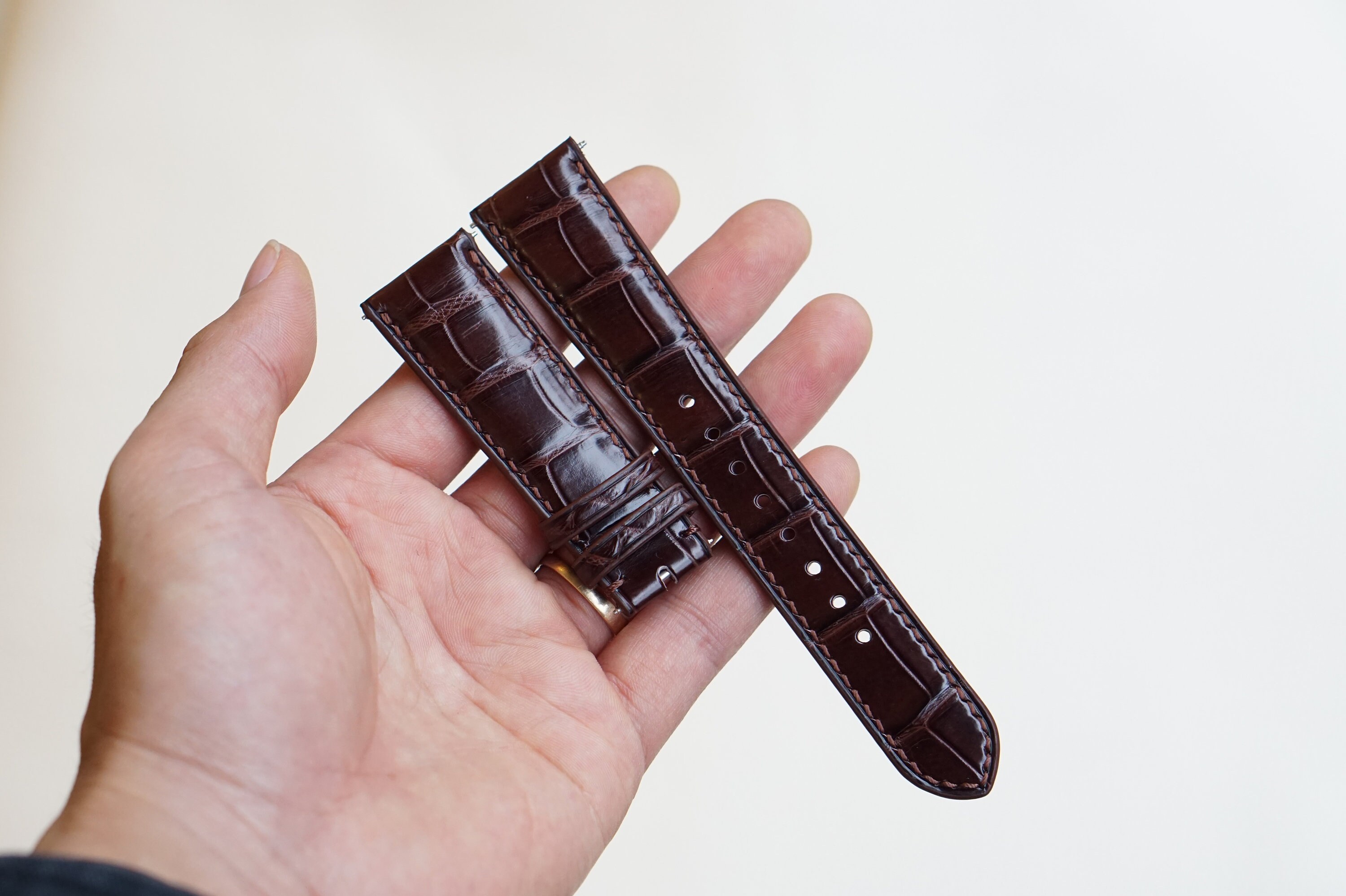 Genuine alligator hotsell watch bands