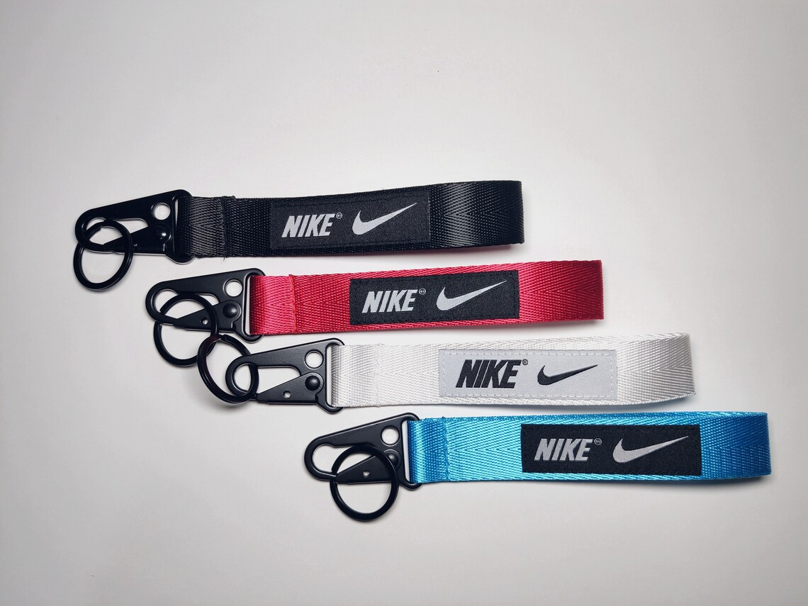 NIKE Wristlet Metal Clip Trendy Car Key Chain Wrist Strap - Etsy UK