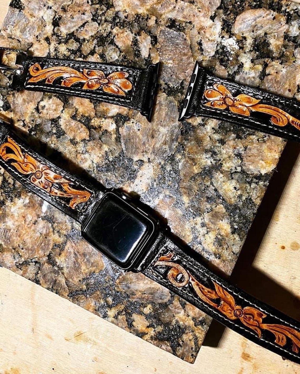 Hand Tooled Apple Watch Band 38mm/44mm Etsy