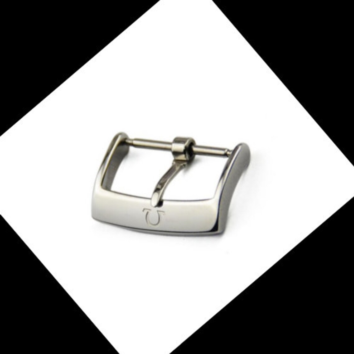 Omega Pin Buckle 18mm Stainless Steel Polished Silver For Etsy