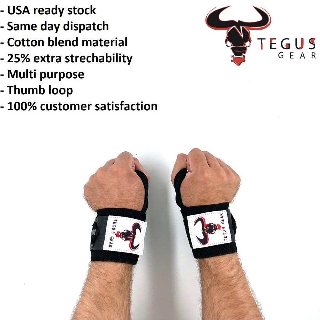 Weight Lifting Wrist Wraps Gym Workout Training Support Straps Etsy