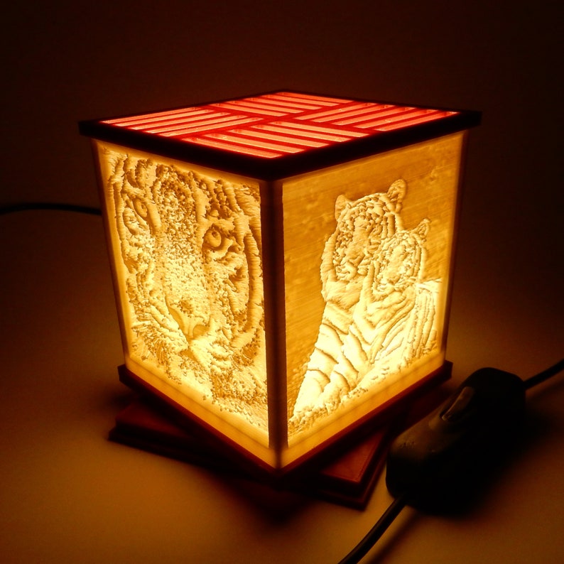 Lithophane Light Box Rotatable Etsy