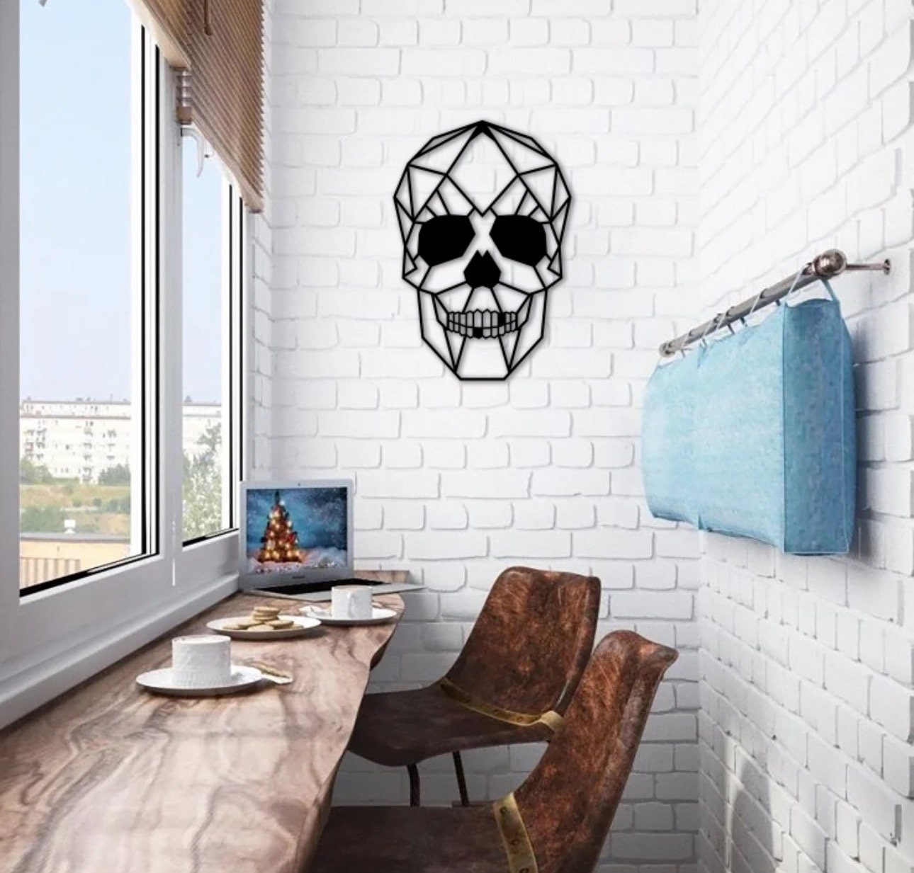  Led Totenkopf Skull Wand Deko Dekoration I Mit