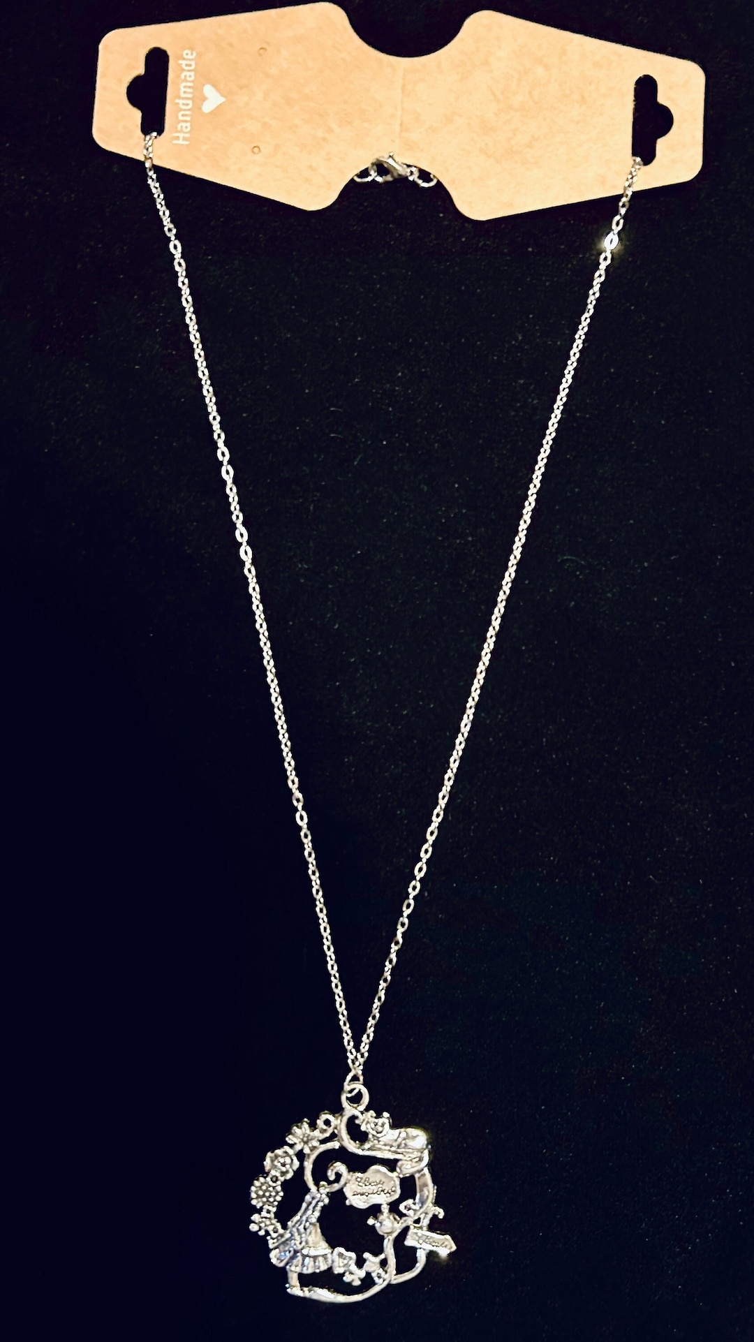 Cheshire Cat Alice in Wonderland Necklace Etsy