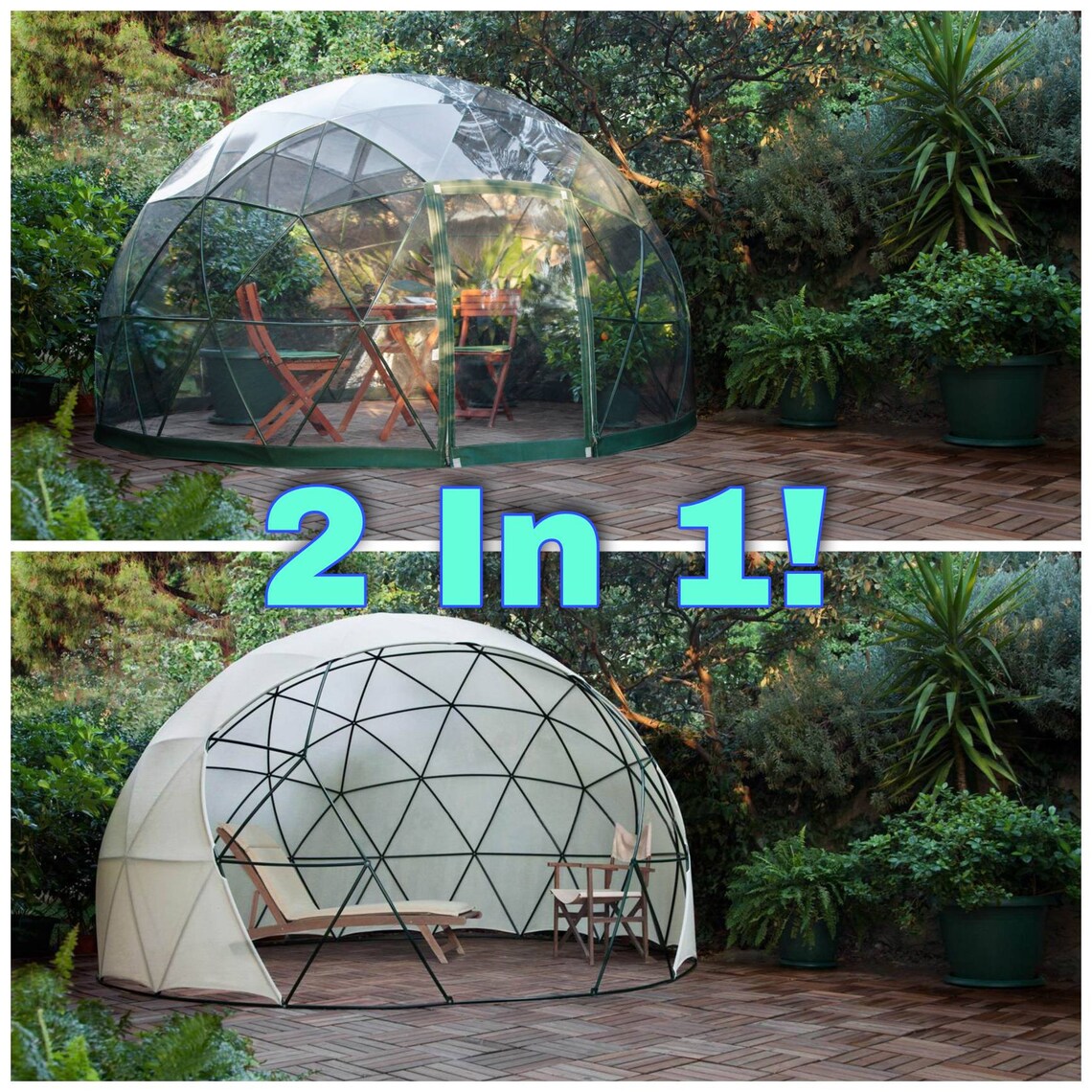 Eco Friendly Geo Garden Dome Tent Greenhouse 4 Season Etsy