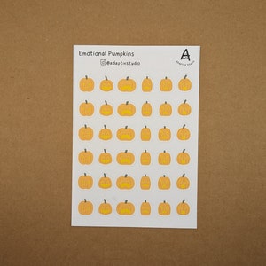Stickers citrouilles émotionnelles