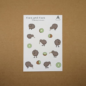 Stickers kiwis et kiwis