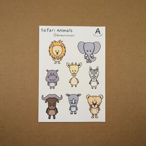 Autocollants Animaux Safari