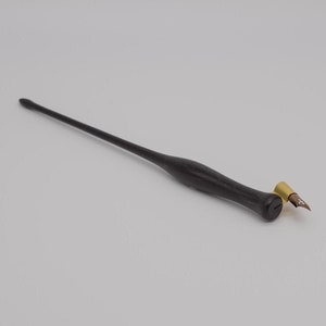 Portapenne per calligrafia obliqua - Realizzato in legno di ebano