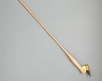 Schräger Kalligraphie-Stifthalter – aus Ahornholz – extra langer Stift (32 cm)