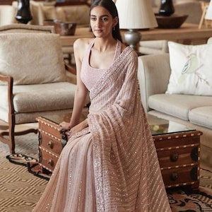 Saree Party Indian Wear Designer Blouse Sari Wedding Bollywood Ethnic Pakistani saree blouses woman