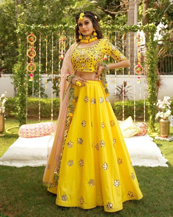 Indian Pakistani Bollywood New Navratri Lengha Ethnic Wear Wedding Lehenga Choli 