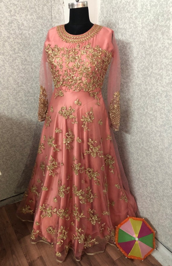 indian wedding wear girls wear anarkali dress at Rs.1499/pic in surat offer  by Teeya Creation