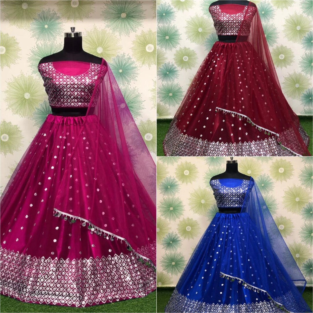 Indian Pakistani Eid Wedding Lengha Bollywood Party Bridal - Etsy