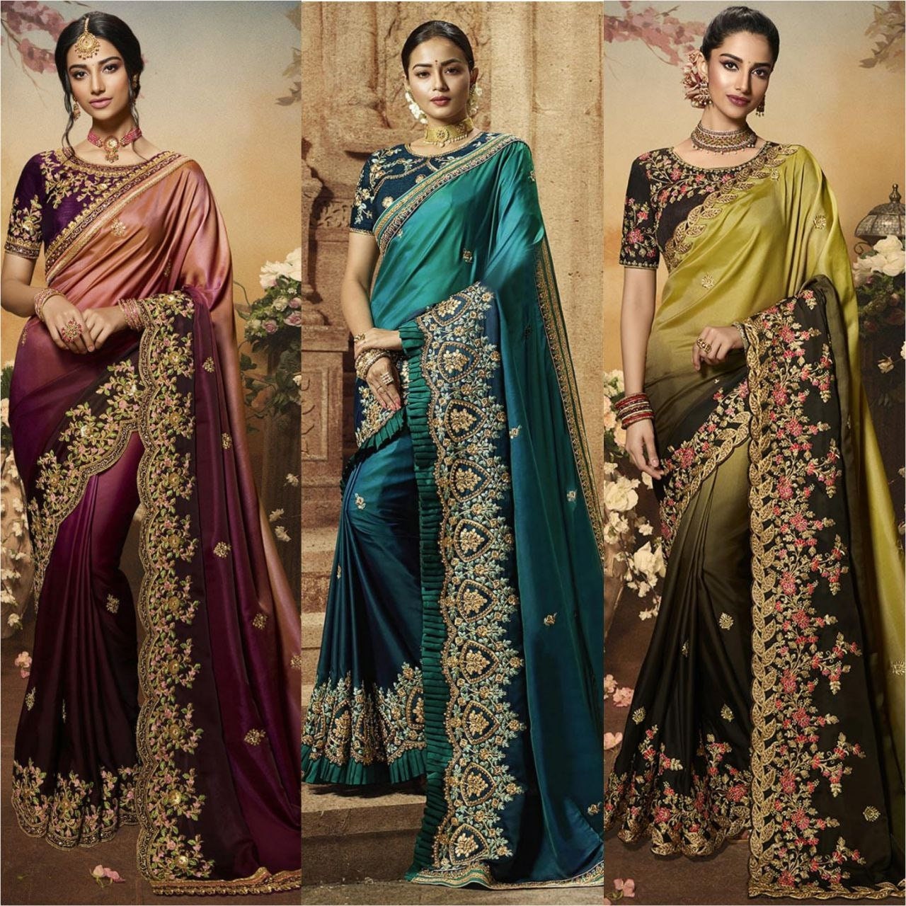 Bollywood Saree Sari Indian Wedding Festival Wear Party Blouse Ethnic  Pakistani Sarees for Women With Unstitch Blouse -  Denmark