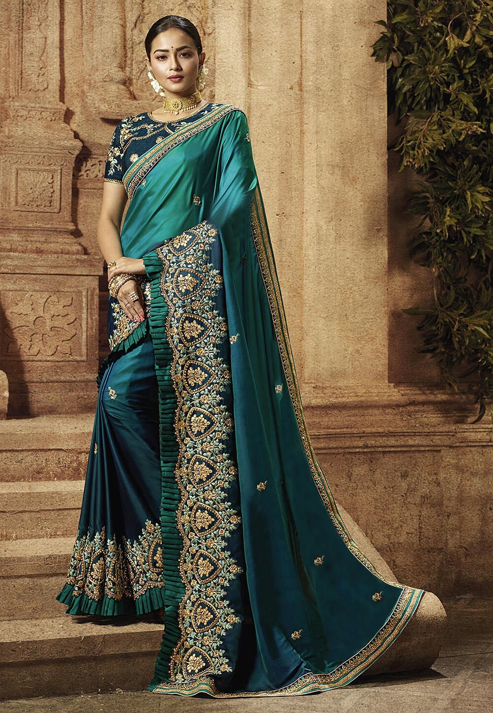 Indische Bekleidung Indische Bollywood Hochzeit Saree indische