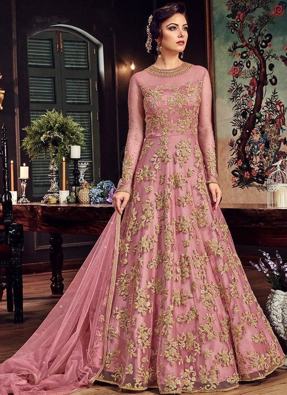 Traje anarkali de boda india para boda de mujer boda fiesta de - Etsy España Traje anarkali de boda india para boda de mujer boda fiesta de - Etsy España