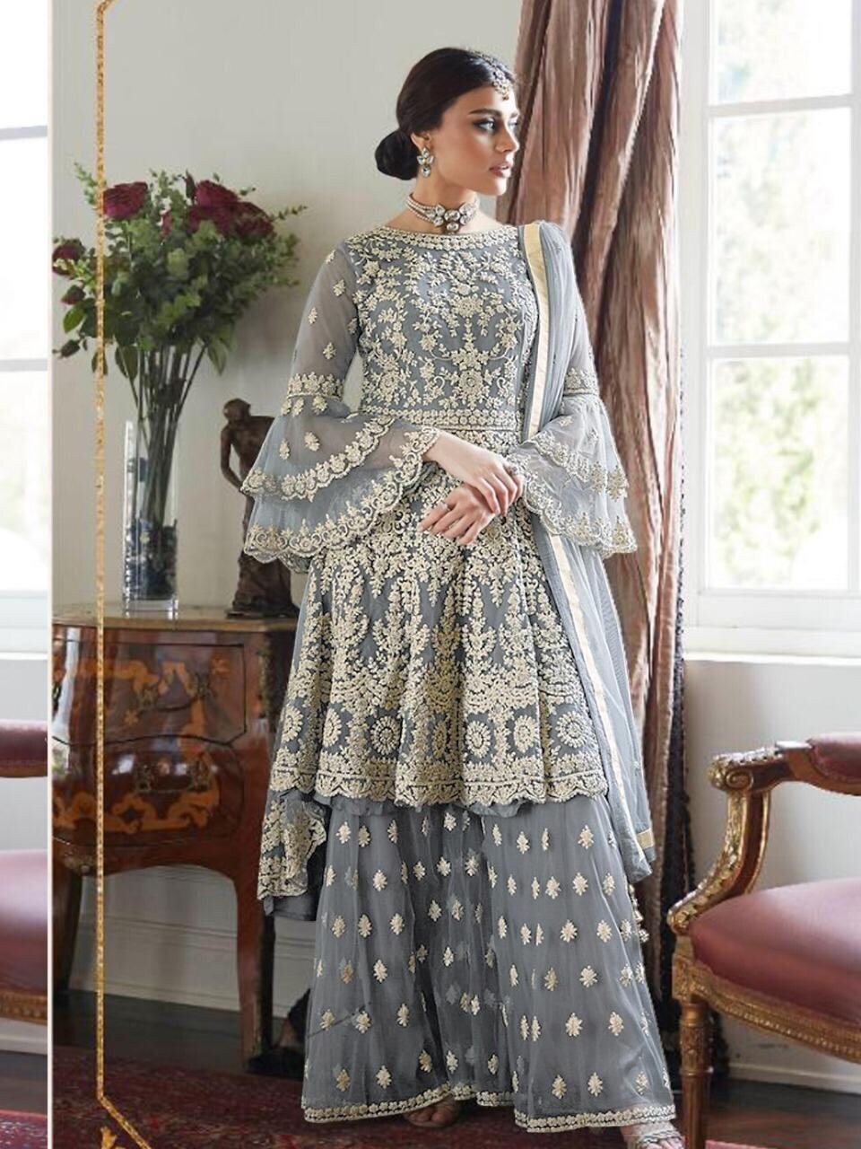 latest party wear plazo suit