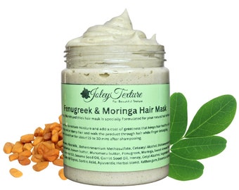 Moringa fenugreek Deep conditioner For Natural Hair,Type 4 hair|All natural Hair Repair Mask treatment for Dry  hair,Black women hair care