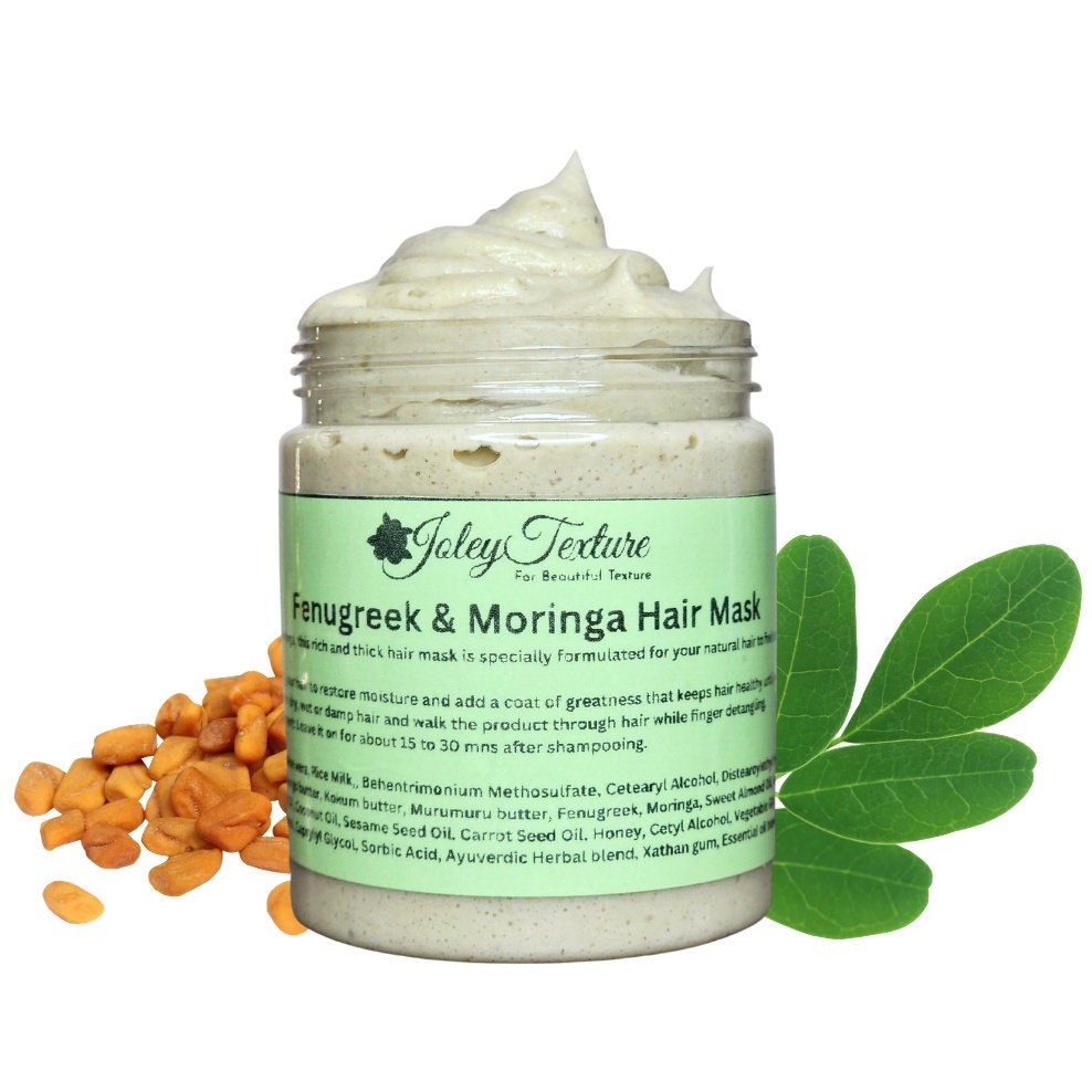Moringa Gesichtsmaske – Ultra-feuchtigkeitsspendend Mit Vitamin E, Kokos- & Mandelöl (für Alle Hauttypen)